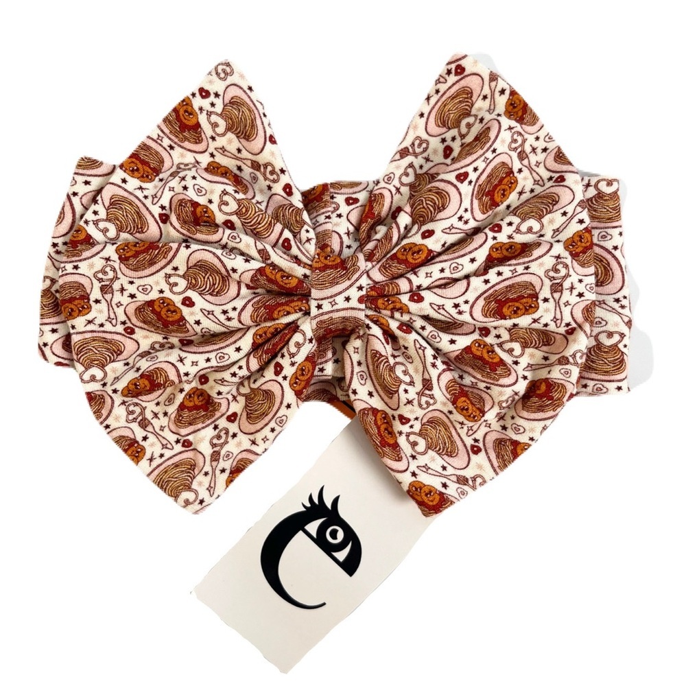 🇨🇦 Little Eyes Kids Spaghetti Sweethearts Bamboo Bow Headband